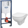 Комплект унитаза AM PM Gem C901738SC с инсталляцией Grohe Rapid SL 38772001