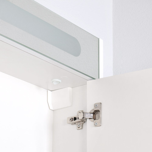 Зеркальный шкаф Итана Roberto 80 (800х170х790) с подсветкой, белый глянец (284695)