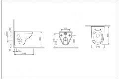 Унитаз AM PM Sense C741738SC подвесной
