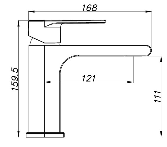 Смеситель для раковины AZARIO DELANO белый (AZ-158445226)