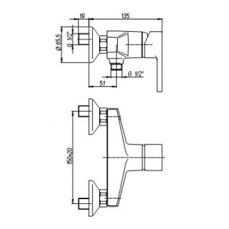 Смеситель Paini Arena 92CR511