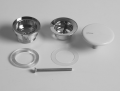 Alice, донный клапан с керамической накладкой, цвет черный матовый