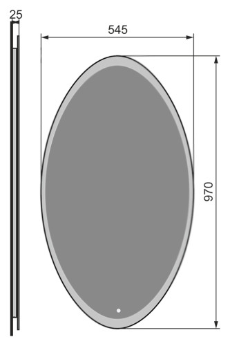 Moon 55 Зеркало с подсветкой