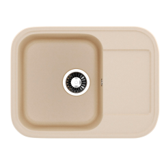 Кухонная мойка Formastone NOVA 61-47, прямоугольная с крылом, цвет бежевый