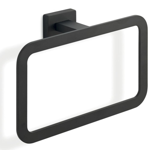 Gedy Atena, полотенцедержатель - кольцо, цвет черный матовый