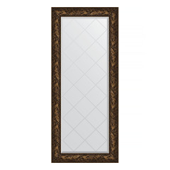 Зеркало настенное с гравировкой EVOFORM в багетной раме Византия бронза, 69х158 см, BY 4158