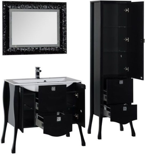 Мебель для ванной Aquanet Мадонна 90 черный