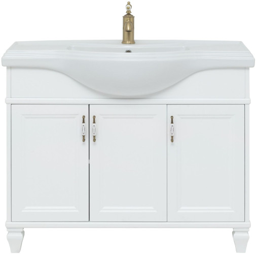 Тумба с раковиной Aquanet Валенса New (Классик) 105 белый