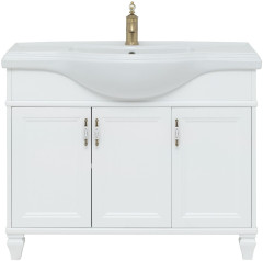 Тумба с раковиной Aquanet Валенса New (Классик) 105 белый