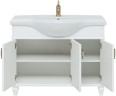 Тумба с раковиной Aquanet Валенса New (Классик) 105 белый