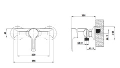 Смеситель для душа ESKO SORRENTO (SR 80)