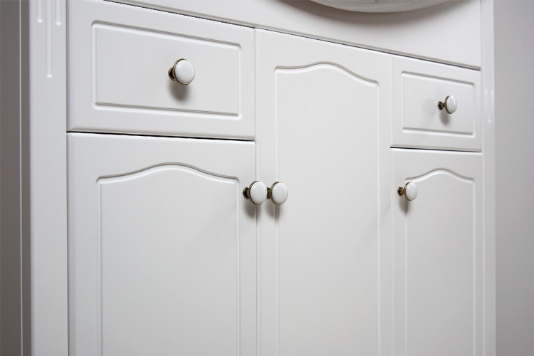 Тумба с раковиной Aquanet Лагуна Классик 80 белый