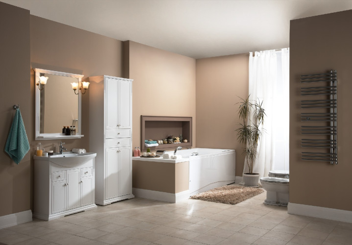 Тумба с раковиной Aquanet Лагуна Классик 80 белый