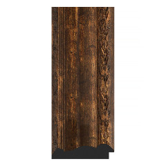 Зеркало настенное Polygon EVOFORM в багетной раме состаренное дерево с орнаментом, 82х102 см, BY 7272