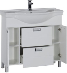 Тумба с раковиной Aquanet Сити 90 белый