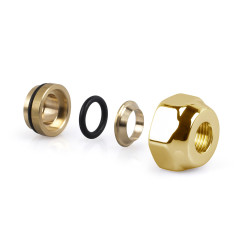 Фитинг SR Rubinetterie для медной трубы 16х3/4&quot;, цвет золото