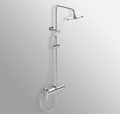 Душевая система Ideal Standard IDEALRAIN CERAFINE O в комплекте с настенным смесителем для душа, хром (BC750AA)