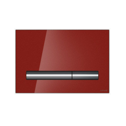 Кнопка смыва Cersanit PILOT 22х2.4х15 для инсталляции, стекло/пластик, цвет Красный (PBUPIL/Rdg/Gl)