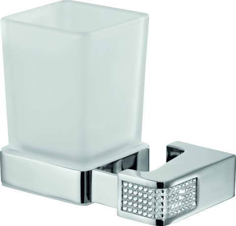 Sanibano Diamond, настенный стеклянный стакан, цвет хром-кристаллы Swarovski crystal