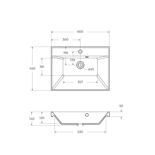База под раковину подвесная BelBagno MARINO-H60-600-2C-SO-BL-P