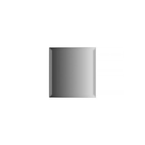 Зеркальная плитка с фацетом 10 мм квадрат 15х15 см; серебро Refractive EVOFORM BY 1500