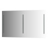 Зеркало настенное с 2-мя встроенными LED-светильниками Ledline EVOFORM 130х75 см, BY 2122
