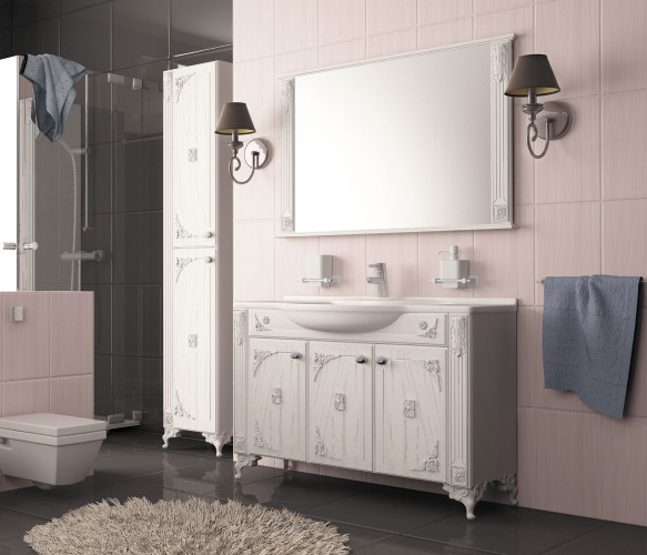 Зеркало без подсветки MIXLINE Людвиг-80 патина серебро (533040)