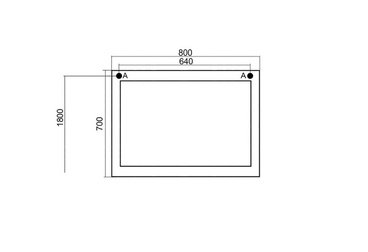 Зеркало без подсветки MIXLINE Людвиг-80 патина серебро (533040)