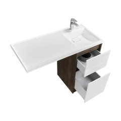 Тумба под раковину Aquaton Лондри 40 без фасада, дуб Кантри (1A267001LHDY0)