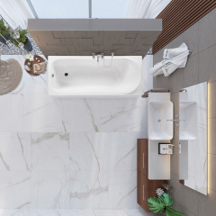 Ванна акриловая VAGNERPLAST PENELOPE 170x70 белая (VPBA177PEN2E-04)