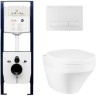 Комплект унитаза AM PM Inspire C501738WH с инсталляцией I012702 и клавишей I014101