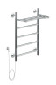 Полотенцесушитель электрический Aquanet Mauro 60х40 Тэн слева, с полкой