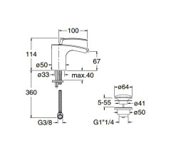 Смеситель Cristina Bollicine BO 320