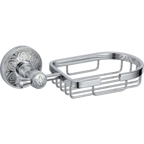 Мыльница решетка настенная S-005832A Savol хром