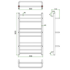 Полотенцесушитель ГРОТА VISTA 53/90