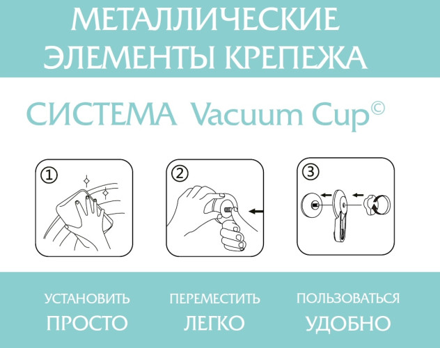 Косметическое зеркало Fixsen Grampus, Белый (GR-7421)