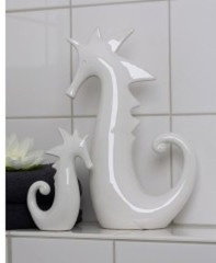 Casablanca, фигурка маленькая керамическая &quot;Морской конек&quot;, цвет белый