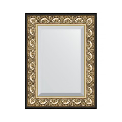Зеркало настенное с фацетом EVOFORM в багетной раме барокко золото, 60х80 см, BY 1231