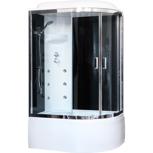 Душевая кабина Royal Bath ВК RB8120BK3-BT-CH 120x80 с гидромассажем