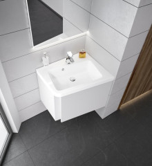 Раковина мебельная Ravak 10° 55х48.5х15.5, литьевой мрамор, цвет Белый (XJIP1155000)