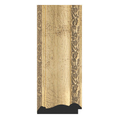 Зеркало настенное с фацетом EVOFORM в багетной раме состаренное серебро с орнаментом, 67х152 см, BY 3558