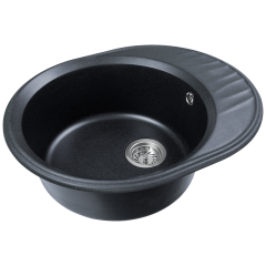 Кухонная мойка Formastone FostoGran FG Ирена, овальная с крылом, антрацит