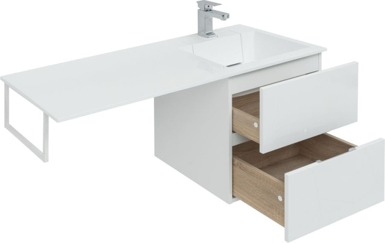 Тумба с раковиной Aquanet Алвита 120 R белый