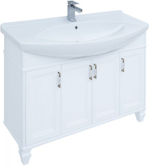 Тумба с раковиной Aquanet Валенса New (Классик) 120 белый