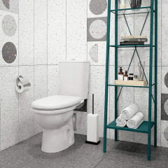 Унитаз-компакт КЕРАМИН Ареццо Дуал с жёстким сиденьем, белый