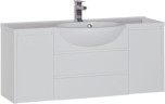 Тумба с раковиной Aquanet Лайн 120 белый