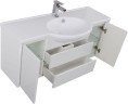 Тумба с раковиной Aquanet Лайн 120 белый