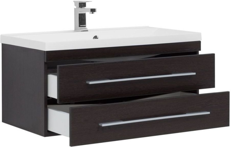 Тумба с раковиной Aquanet Нота NEW 90 венге