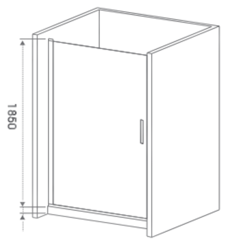 Душевая дверь в нишу Good Door Mokka DR 80