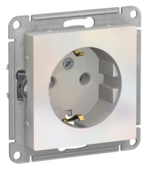 Розетка с заземлением, 16А, механизм, ЖЕМЧУГ Schneider Electric ATLASDESIGN ATN000443